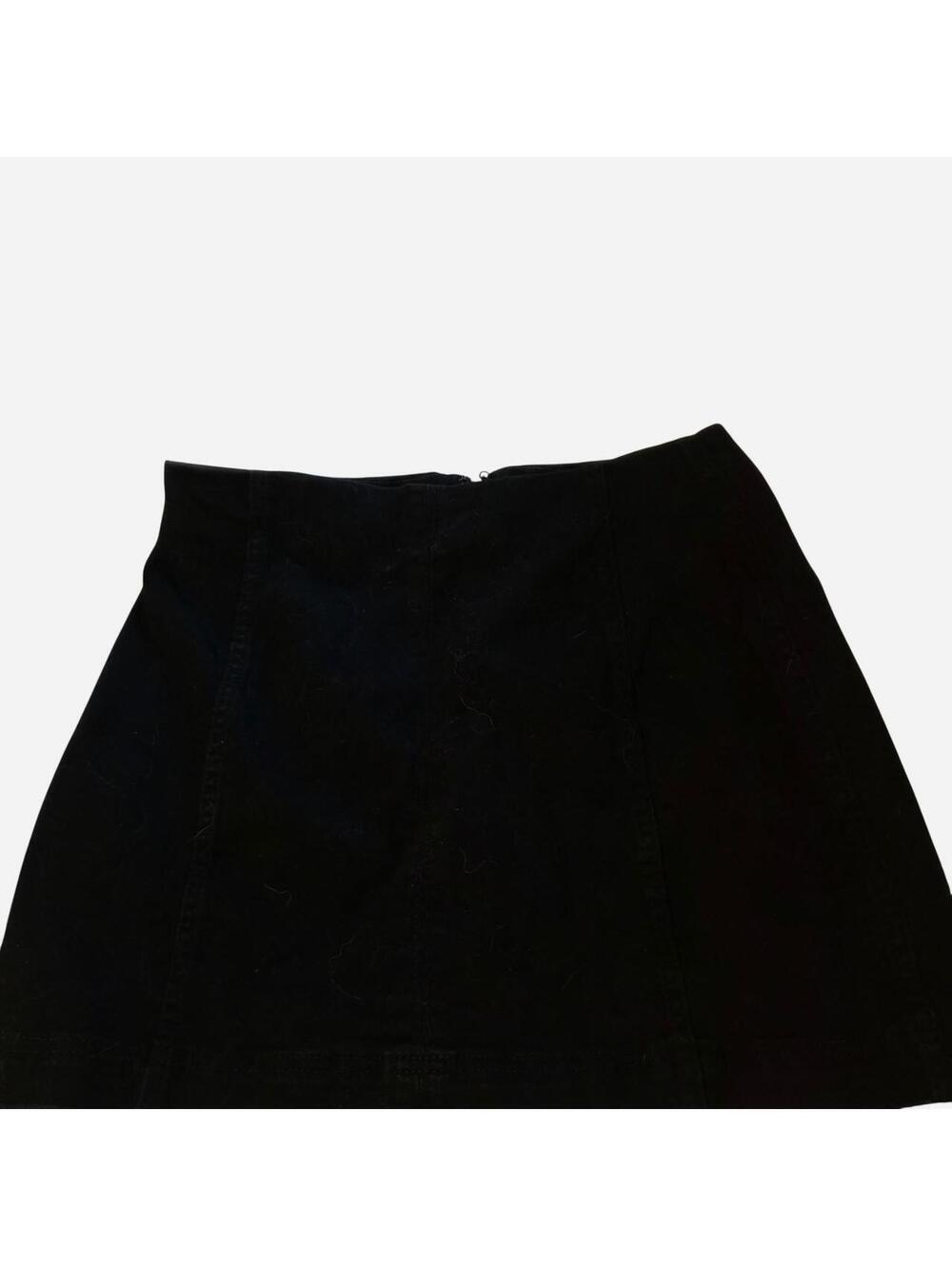 Wild Fable black mini skirt with zipper suze small #miniskirt #wildfable